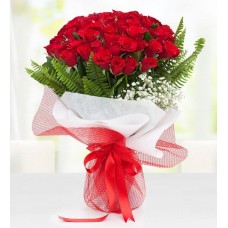 41 adet kırmızı  gül buketi